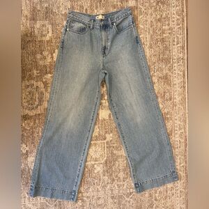 Madewell Light Blue wide leg jeans